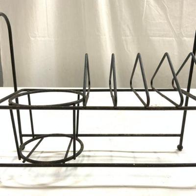 Vintage Metal Wire Caddy W Feet
