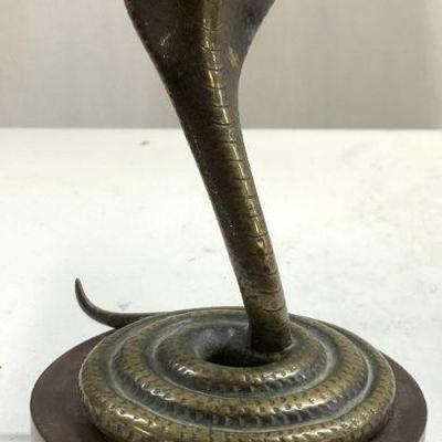 Gilt Bronze French Cobra Pocket Watch Holder
