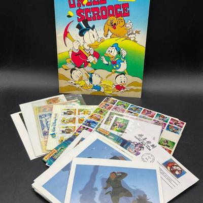 Grp Lot Disney + Stamps, Ephemera, Stickers+ 1987+
