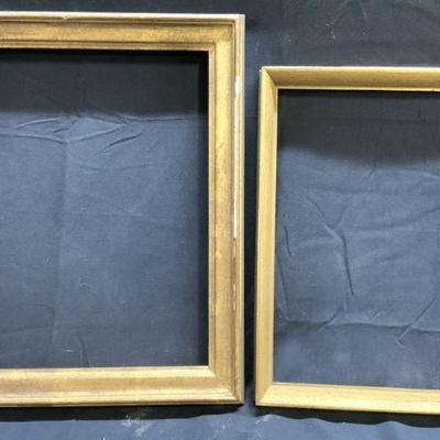 Lot 2 Assorted Gilt Wood Picture Frames
