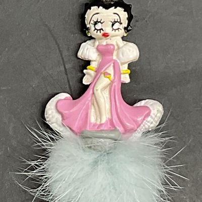 Betty Boop Figural Fuzzy Keychain
