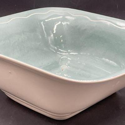 KENNETH CERAMICS Signed Leaf Motif Ceramic Bowl

