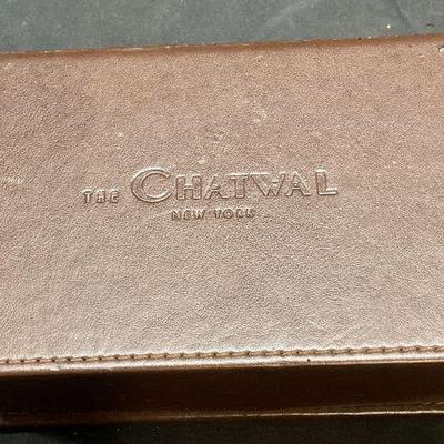Chatwal Hotel NYC Brown Leather Jewelry Box
