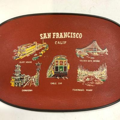 SAN FRANCISCO CALI Serving Tray W Handles

