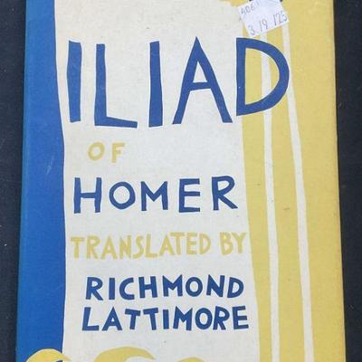 Signed Richmond Lattimore Homer Iliad Book
