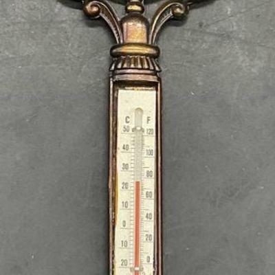 Vintage Metal Key Form Thermometer Japan
