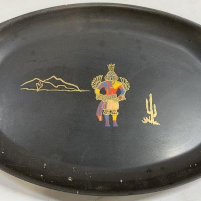 COUROC KACHINA HOPI Phenolic Serving Tray
