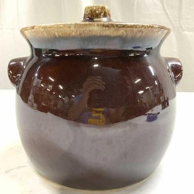 HULL Ceramic Vessel W Lid & Handles USA
