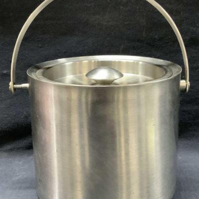 Vintage Metal Ice Bucket
