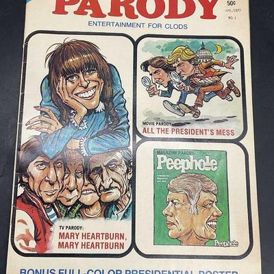 Vintage April 1977 No.1 PARODY Illstr Magazine
