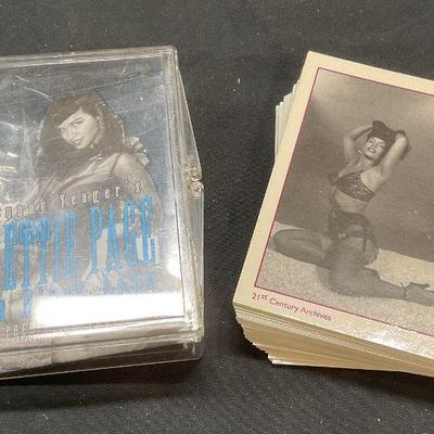 Group Lot 50 Bettie Page Adult Trading Cards
