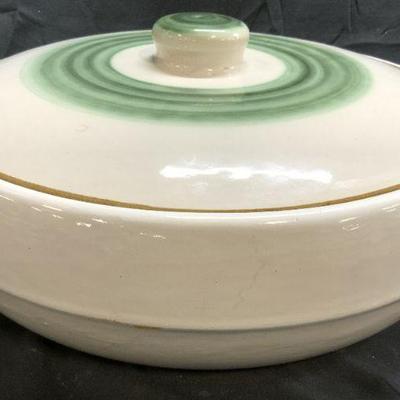 MA HADLEY Art Deco Ceramic Tureen W Lid & Handles
