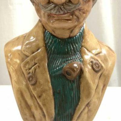 Vtg Holland Mold Painted Ceramic Fisherman Bust
