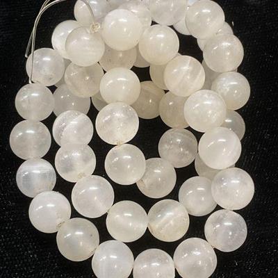 Opaque White Semiprecious Stone Beads
