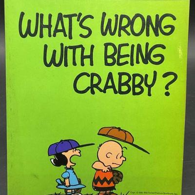 1976 What's Wrong With Being Crabby Schulz Ilstr
