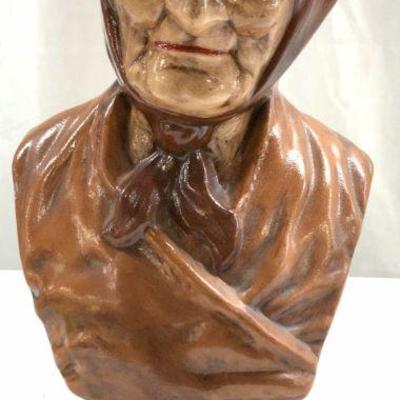 Holland Mold Ceramic Old Sea Hag Bust
