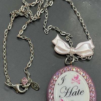 TARINA TARANTINO I Hate/Love You Pendant Necklace
