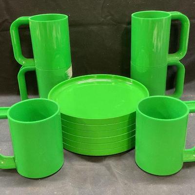 Set 12 Massimo Vignelli Hellerware Plates & Cups
