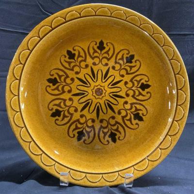 Homer Laughlin Granada Gold Cortez Ceramic Plate
