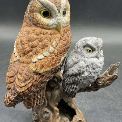 1991 LENOX PORCELAIN SCREECH OWLS Figural
