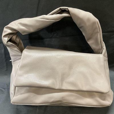 Grey Faux Leather Handbag NWT
