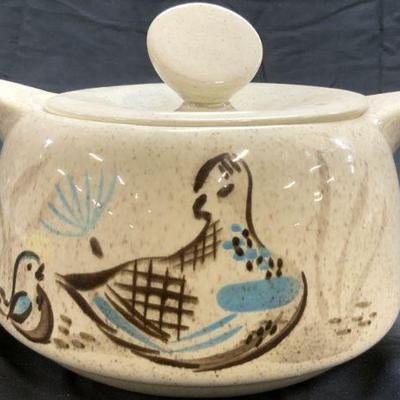 RED WING POTTERY BOB WHITE Quail Casserole Dish
