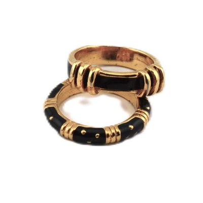 Gold Plated Silver Rings Size 5.75

