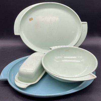 Lot 4 BOONTON USA Vintage Melamine Tableware
