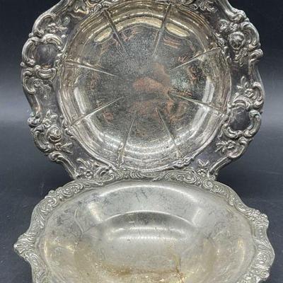 Lot 2 Silver Plated Trinket Dishes, LEONARD & More
