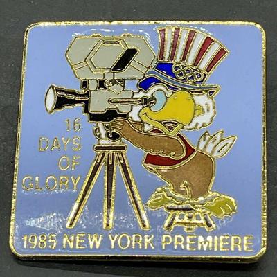 1980 LA OLY 16 Days of Glory 1985 NY Premier Pin
