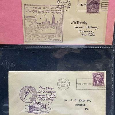 1932/33 SS Washington & Manhattan Commem Covers
