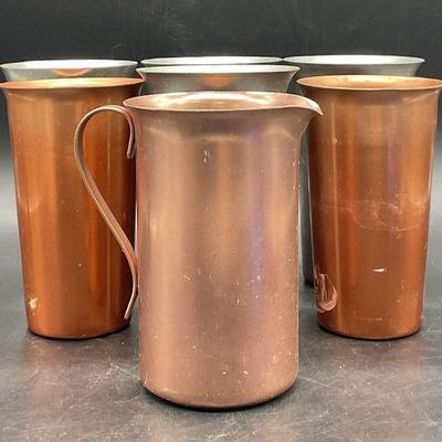 Lot 7 COLOR CRAFT Vintage Metal Cups & More
