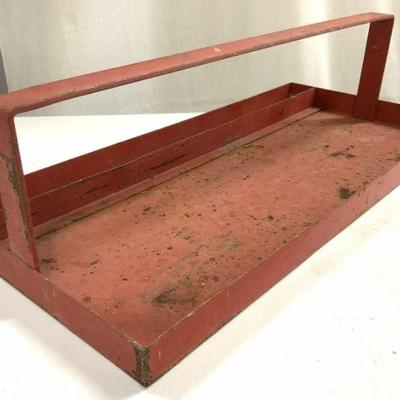 Vintage Metal Tool Caddy Tool Tray W Handle
