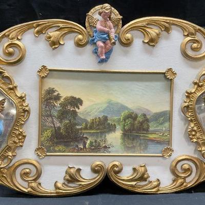 Ellie Haggerty River Scenery Cherub Carousel Panel
