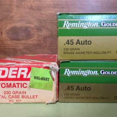 Mixed Lot 45 Auto Remington And Federal