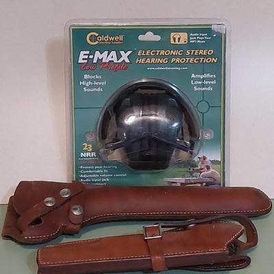 Leather Holsters & Caldwell Hearing Protection 