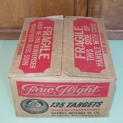 A Box of True Flight Orange Shooting Targets 