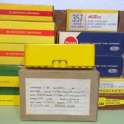 Assorted Boxes Empty Brass