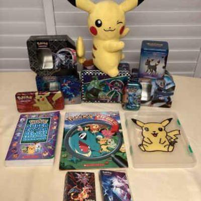 MMS139 Pokemon Storage Tins, Books, Plush, Mini Card Holder Binders & More!