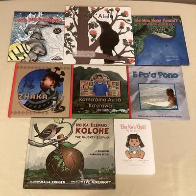 MMS013 Eight Children’s Hawaiian Hardcover Books 
