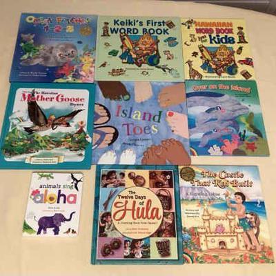 MMS119 Nine Children’s Hawaiian Hardcover Books 