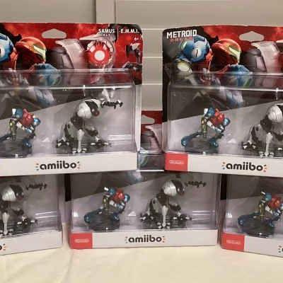 MMS168 Five Sets Of Nintendo Amiibo Metroid Dread Samus & E.M.M.I. Interactive Figures New