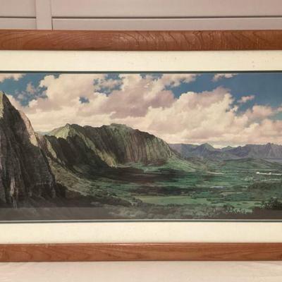 MMS001 Large Framed Gary Reed Scenic Picture Signed