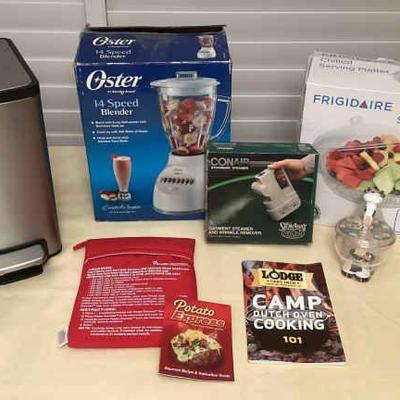 MMS128 Oster Blender, Chilled Serving Platter, Kohler Trash Can, Clothing Steamer & More!