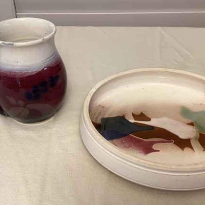 MMS173 Jeff Chang Art Pottery Bowl & Mug