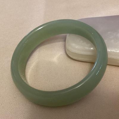 MMS024 Lake Green Jade Bangle Bracelet New 