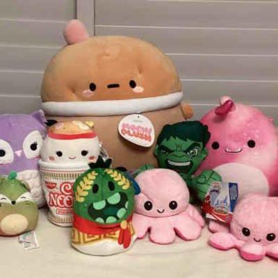 MMS240 Squishmallows & Other Fun Squishy Plushies New