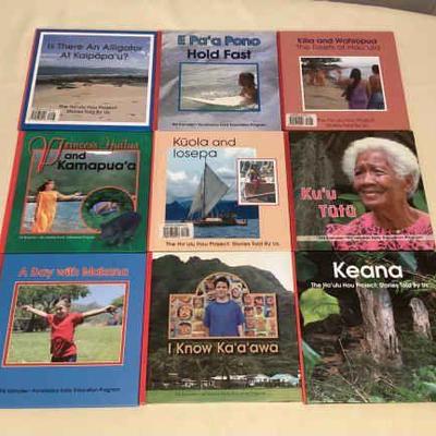 MMS136 Nine Children’s Hawaiian Hardcover Bilingual Books