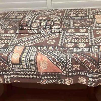 MMS169 Four Fabric Tapa Print Tablecloths 