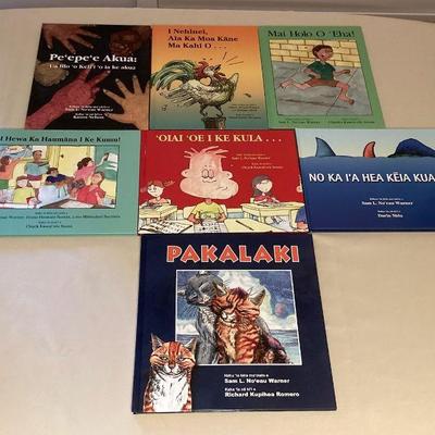 MMS010 Seven Children’s Hawaiian Hardcover Books 